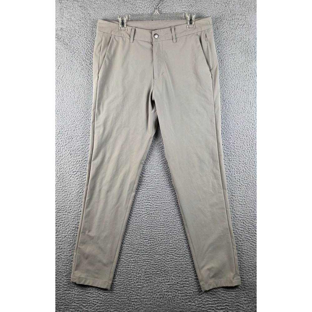 Lululemon Pants Men 34 (35x31) Beige Commission Slim Fit LM5439S